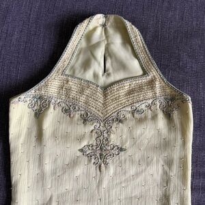 Light Green Beaded Salwar Kameez Punjabi Suit